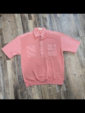 Norm Thompson Short-Sleeve Polo in Orange